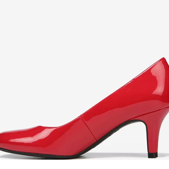 🇫🇷 Glossy Red Patent Parigi Pump (Lifestride) Women's Size 5, 2.5" heel - Picture 11 of 14